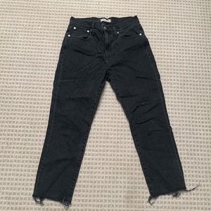 Madewell high rise slim crop boyjean
